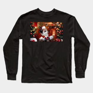 Joyful gaming Santa Long Sleeve T-Shirt